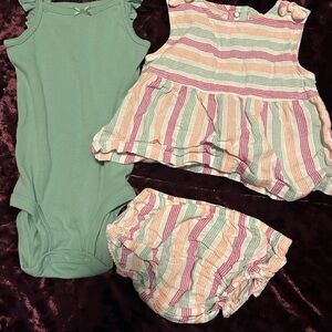 Carter's Striped Baby Dress Set